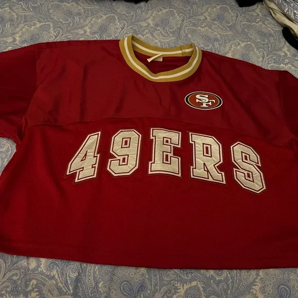 49ers Red Crop Top - Picture 1 of 1